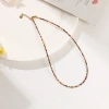 Natural crystal necklace, small particle natural stone neck chain, clasp chain, layering magic necklace Application Scenario